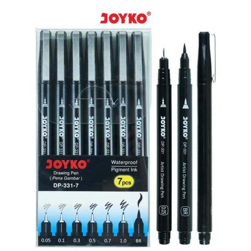 

Pulpen Gambar DP-331-7 Drawing Pen Joyko Set 7 Pcs