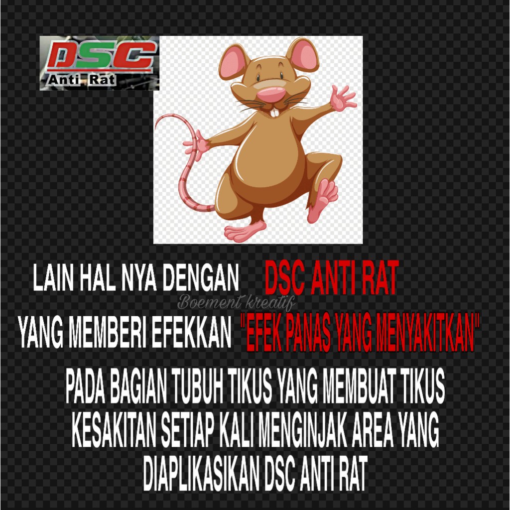 Pengusir tikus kap mesin mobil/Anti rat DSC isi 250 ML New kemasan double act