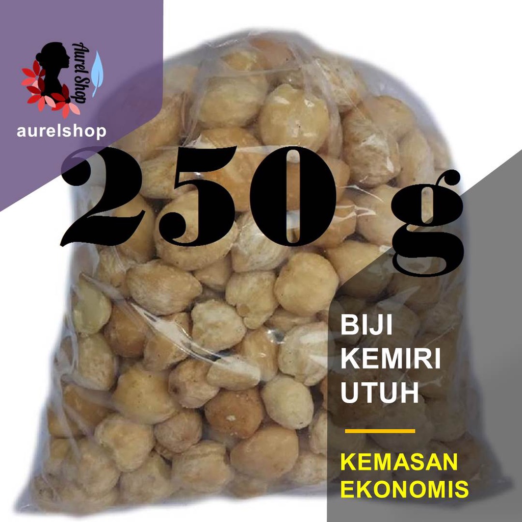 

250 gram Biji Kemiri Bulat