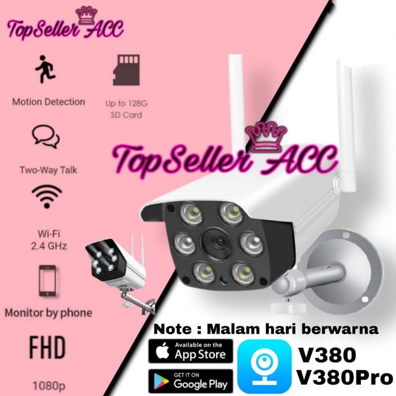 IP Outdoor V380 Color Fu / Ip Kamera CCTV Outdoor wifi Wireless