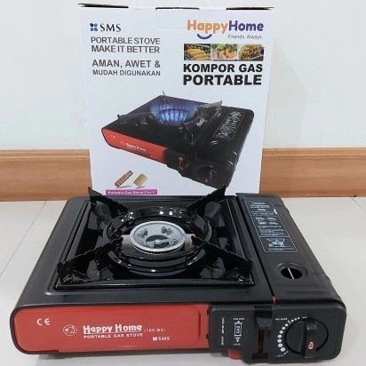 Happy HOME 155 Portable Gas Stove Kompor Portable Camping 2 Fungsi