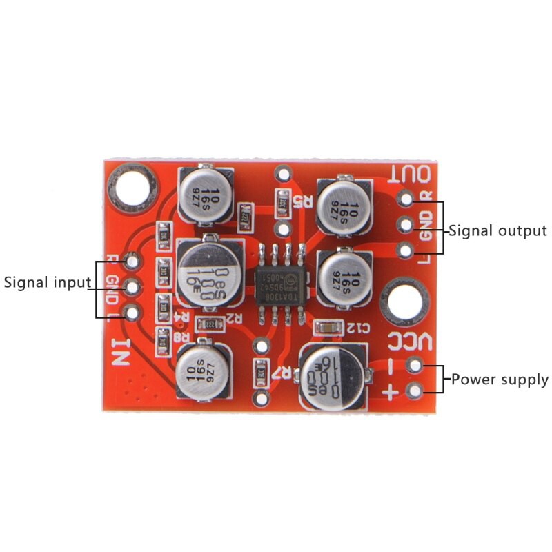 Free Ongkir ya DC 5V-15V 12V AD828 Stereo Preamp Power Amplifier Board Preamplifier Module hyq