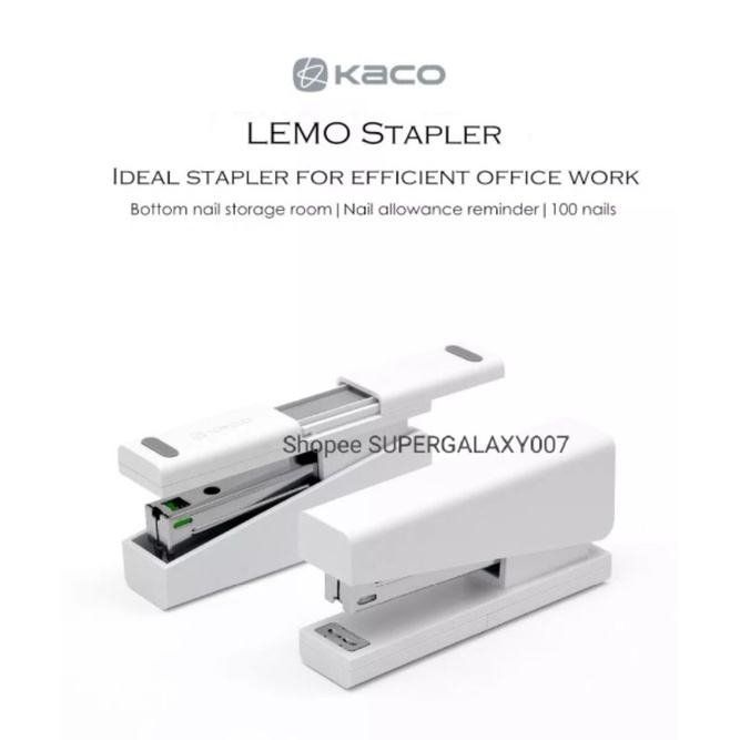 Original Kaco Lemo Stapler Penjepit Kertas Kaco Lemo Steples Staples