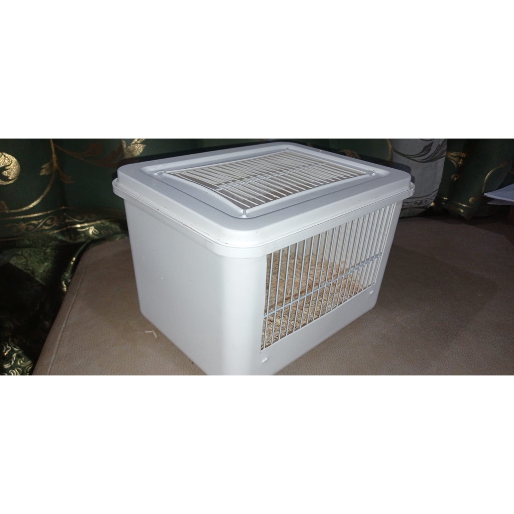 COD/BAYAR DITEMPAT KANDANG/BOX JERUJI BESI +DOT MINUM HAMSTER/LANDAK MINI/GEBRIL/KADAL DLL-5