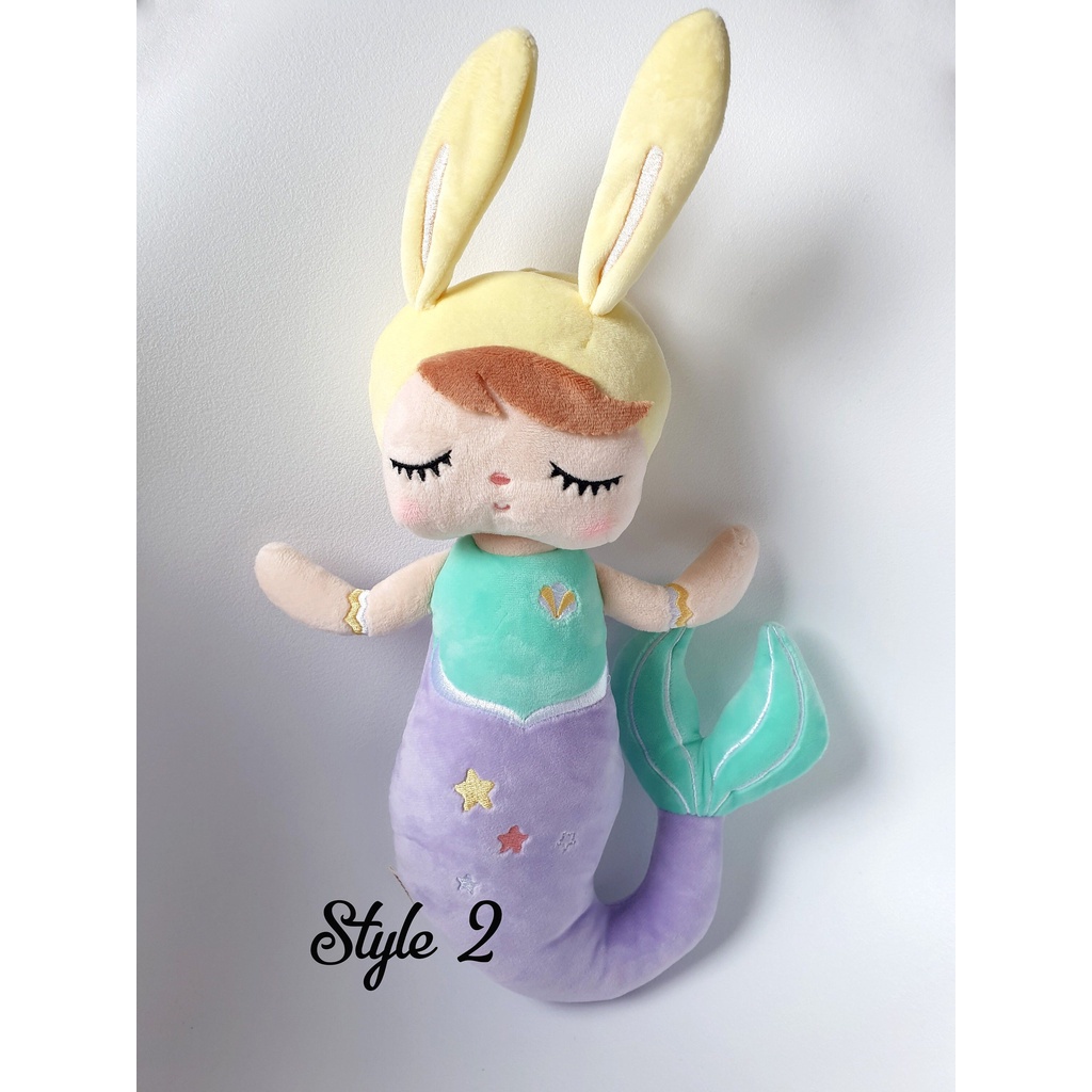 Boneka Metoo angela Boneka putri duyung lucu tinggi 38cm berlebel SNI