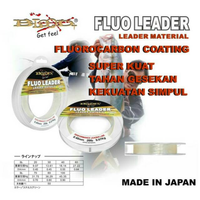 Senar Blood Shock Leader Fluo Leader 50M