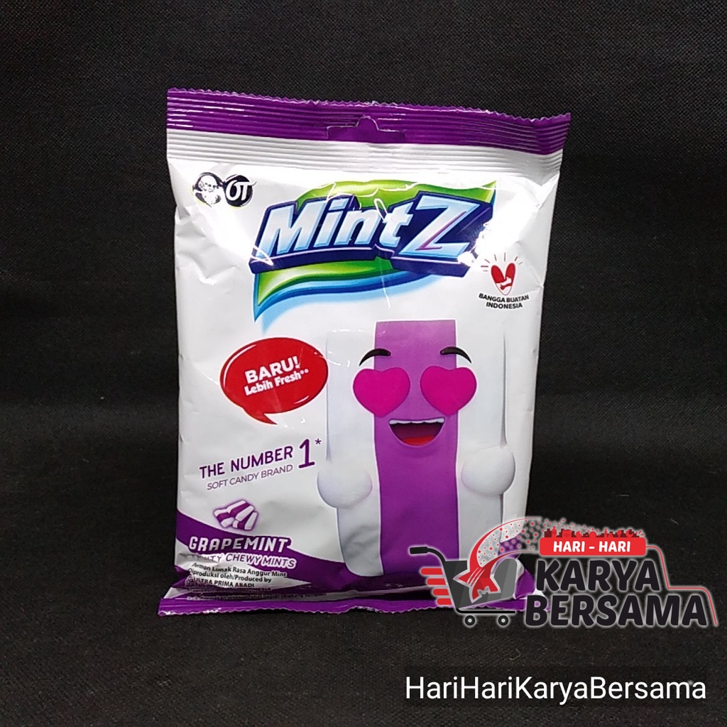 

PERMEN MINTZ SOFT CANDY GRAPE MINT 115GR