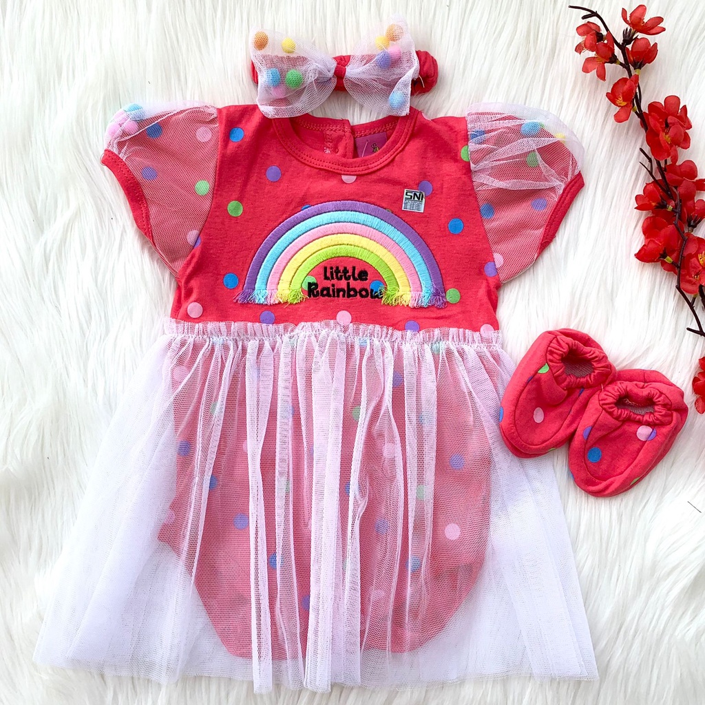 Baju setelan jumper rok bandana brukat lucu bayi cewek perempuan pergi jalan murah bestseller-rai