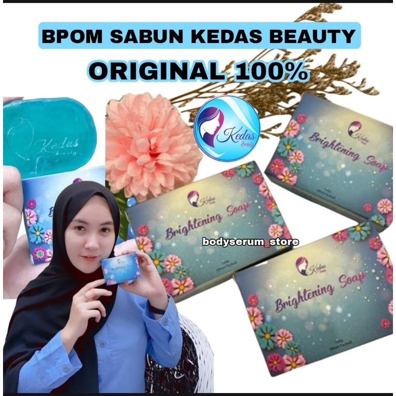 {NEW PACK}SABUN KEDAS BEAUTY / BRIGHTENING SOAP ORIGINAL 100% BPOM