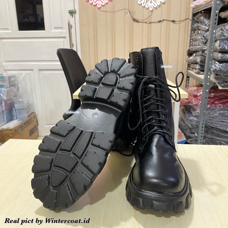 Boots import wanita sepatu fashion harajuku style korea premium woman