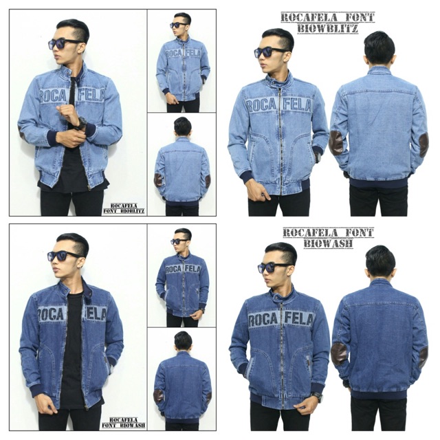 Jaket Jeans Rocafela Font || Jaket Jeans Terbaru || Jaket Denim