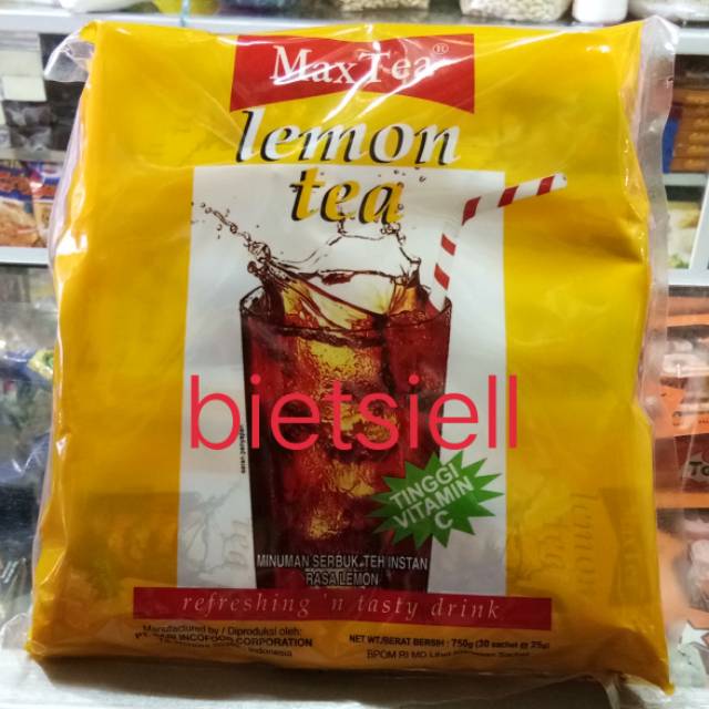 

max tea lemon tea 25 gr 30 sachet/bag