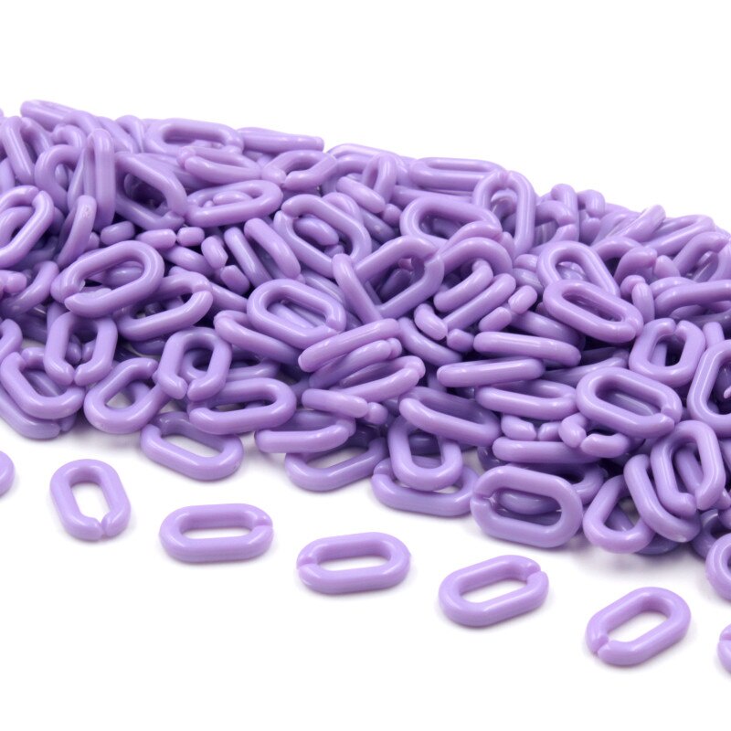 50pcs / Lot Kait Rantai Akrilik 9x14mm Handmade Diy Untuk Aksesoris Perhiasan