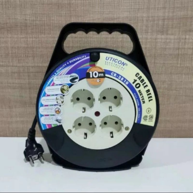 Uticon kabel roll kabel box 10M kabel gulung 10M SNI CR 2810