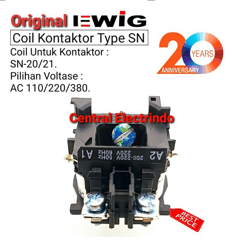 Koil Coil Kontaktor Contactor EWIG SN-20/SN-21.