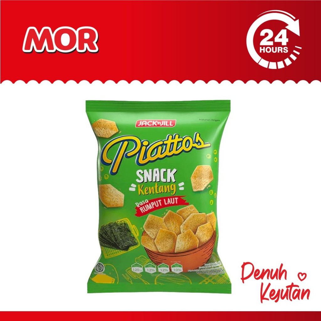 

PIATTOS Rumput Laut Snack Kentang Seaweed 85 gr