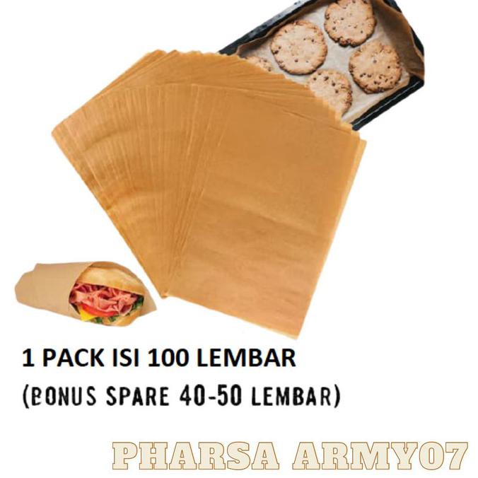 

HK005 KERTAS MINYAK COKLAT BAKING PAPER ISI 150 LEMBAR