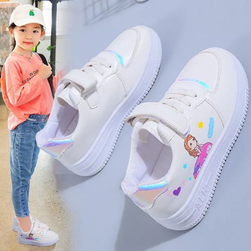 SEPERTU ANAK PEREMPUAN KARAKTER RATU SHOPIA DISNEY SNEAKERS SEKOLAH ANAK PEREMPUAN USIA 3-10 TAHUN