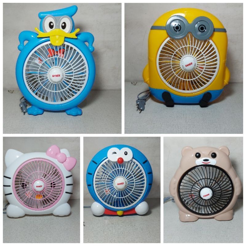 Kipas Angin Meja /Desk Fan Karakter Kecil Lucu Bagus Murah Berkualitas Garansi Resmi