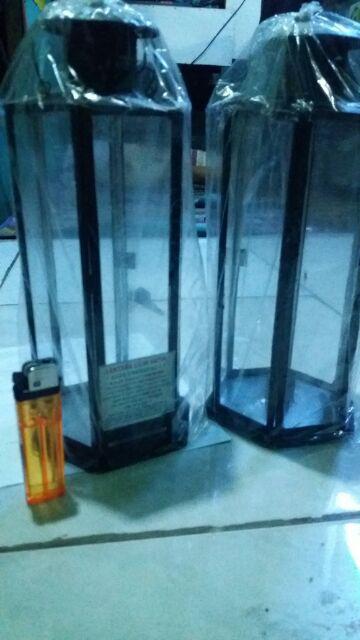 Lentera Lilin Pawn Black