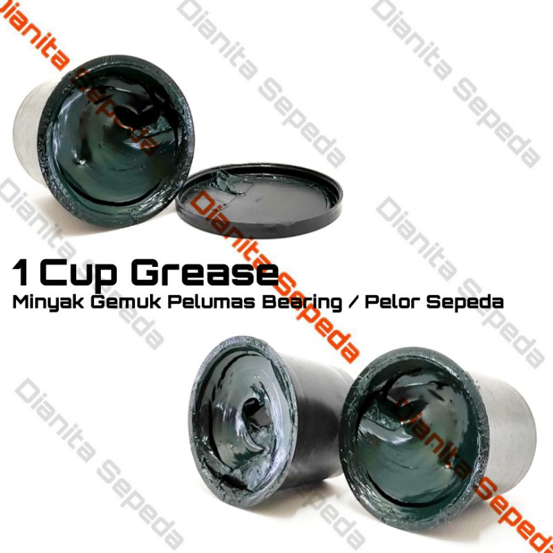 gemuk grease sepeda gris pelumas sparepart sepeda bearing pelor fork BB crank warna hijau 1 cup