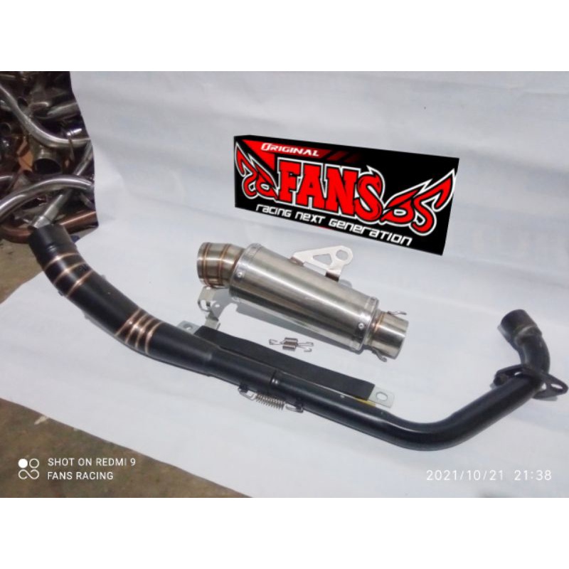 Knalpot racing jrm dos rcb sonic 150 CBR 150 CBR Facelift cb New  supra gtr 150 lubang sensor polos