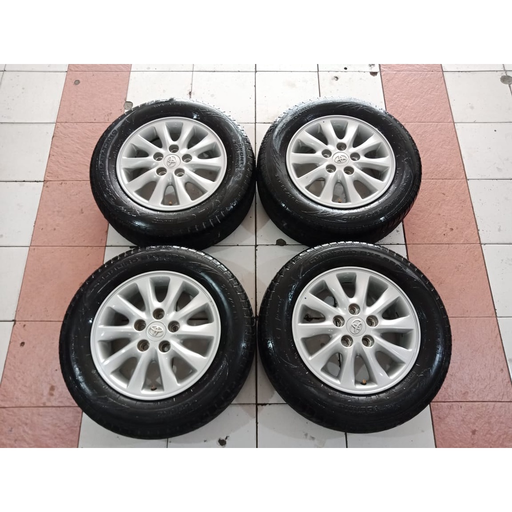 Velg Mobil Bekas STD INOVA LUXURY R15X6 Hole 5X114,3 ET45 SILVER Plush Ban GT 205 65 Ring15