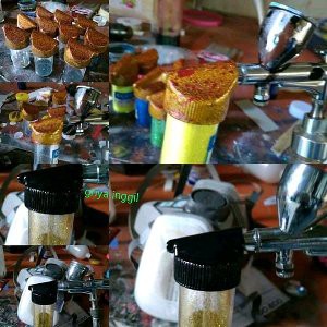 Mini flake buster penyemprot glitter Berkualitas Limited