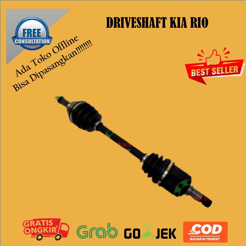 DRIVESHAFT RIO DRIVE SHAFT CV JOINT AS RODA KOMPLIT KIA RIO