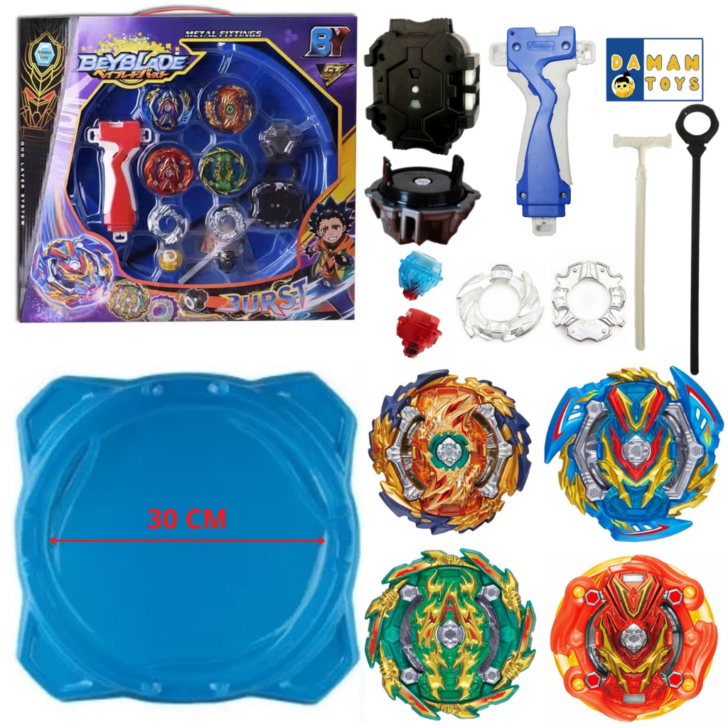 Gasing Beyblade Battle The Plate 4 in 1 Gasing Set Arena