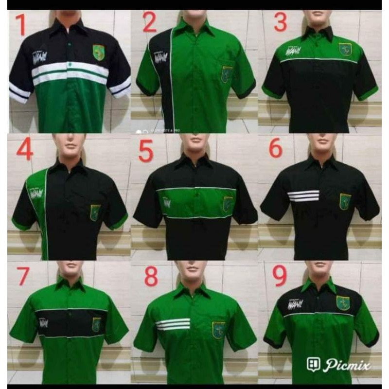 BAJU PERSEBAYA // KEMEJA PERSEBAYA // HEM PERSEBAYA SIZE L, XL