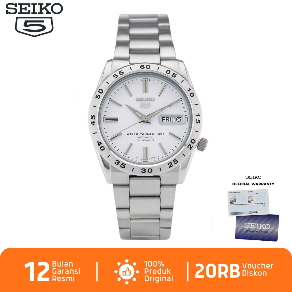 Seiko Pria SNKD97K1 Jam Tangan Pria Seiko 5 Automatic SNKD97K1 Stainless Steel Strap