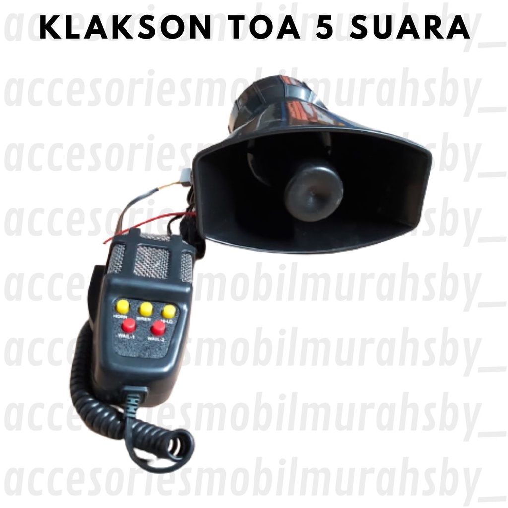 Klakson Toa + Mic 5 Suara