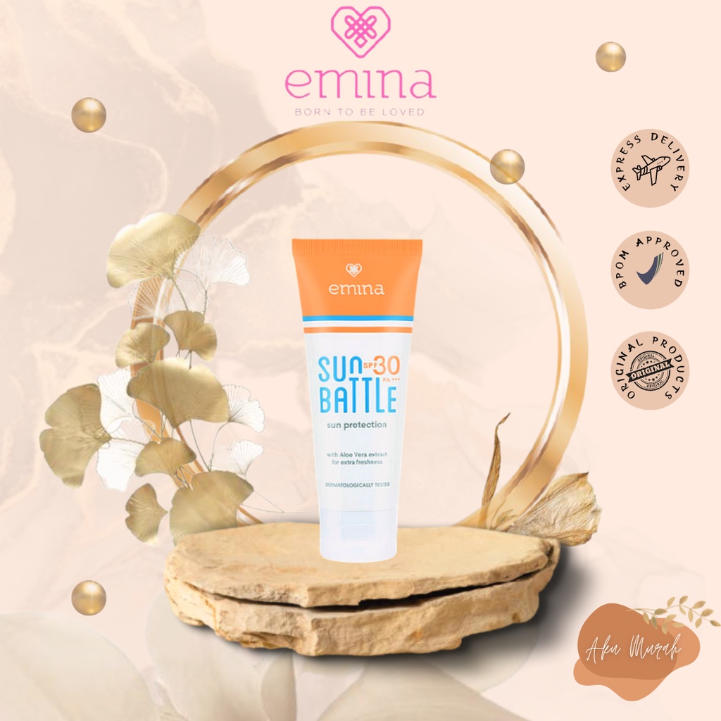 ✨ AKU MURAH ✨Emina Protection Sun Battle SPF 30 PA+++ 60 ML [KEMASAN BARU]