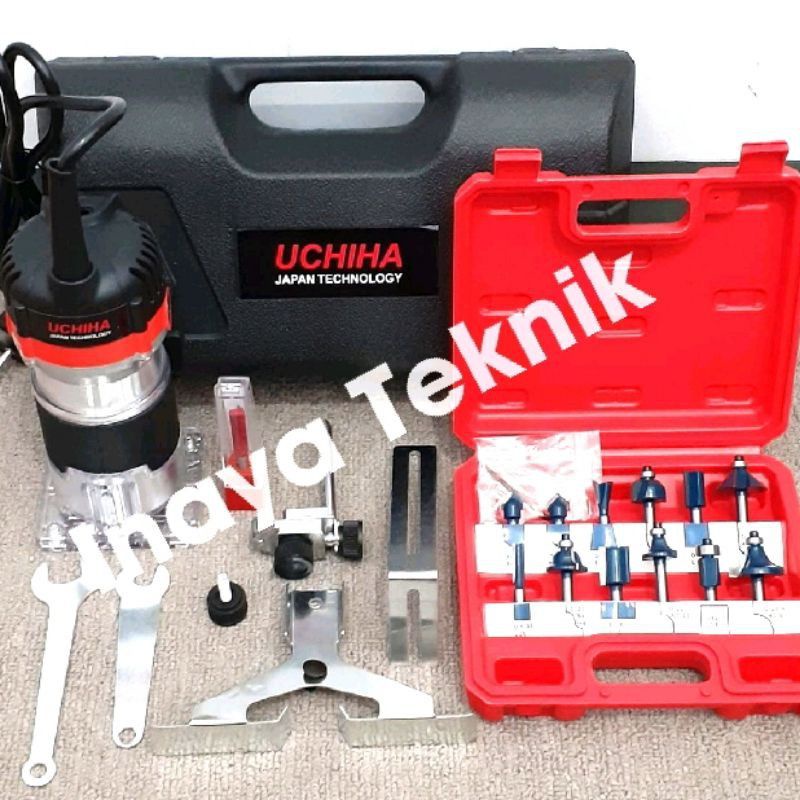 mesin profil komplit mata profil ukir kayu 12pcs merk UCHIHA