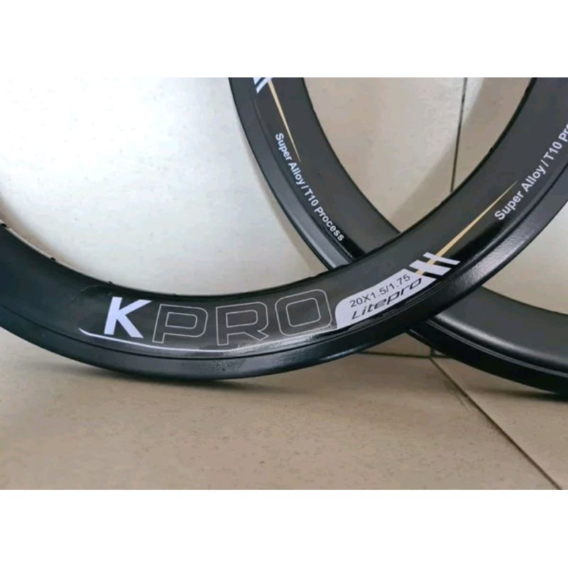 Rims Velg Litepro 20 inch murni 406 litepro aero lubang 32 H 32hole