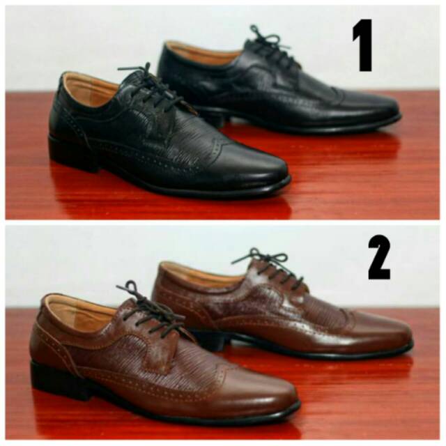 Sepatu kerja kantor bally pantofel Switzerland kulit