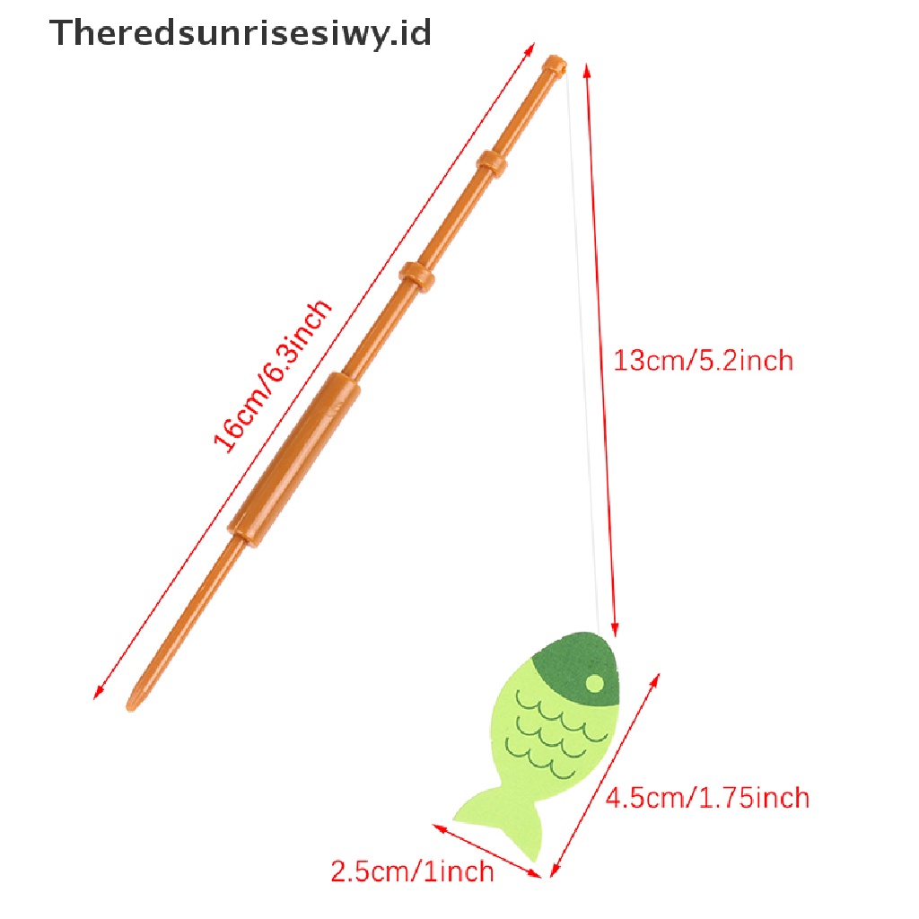 # Alat Rumah Tangga # 3 Pcs Tongkat Pancing Mini Untuk Dekorasi Kue