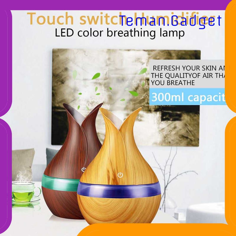 TG-CE069 JUTAOHUI Air Humidifier Aromatherapy Diffuser Wood 300ml - YX-188