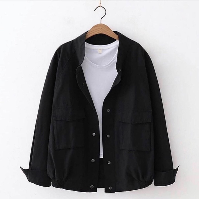 OUTFIT TERMURAH JAKET SEMI PARKA WANITA SELLY JACKET