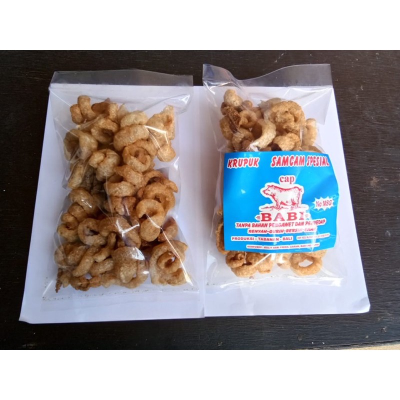 

kerupuk rambak samcan cap babi asli 200gram