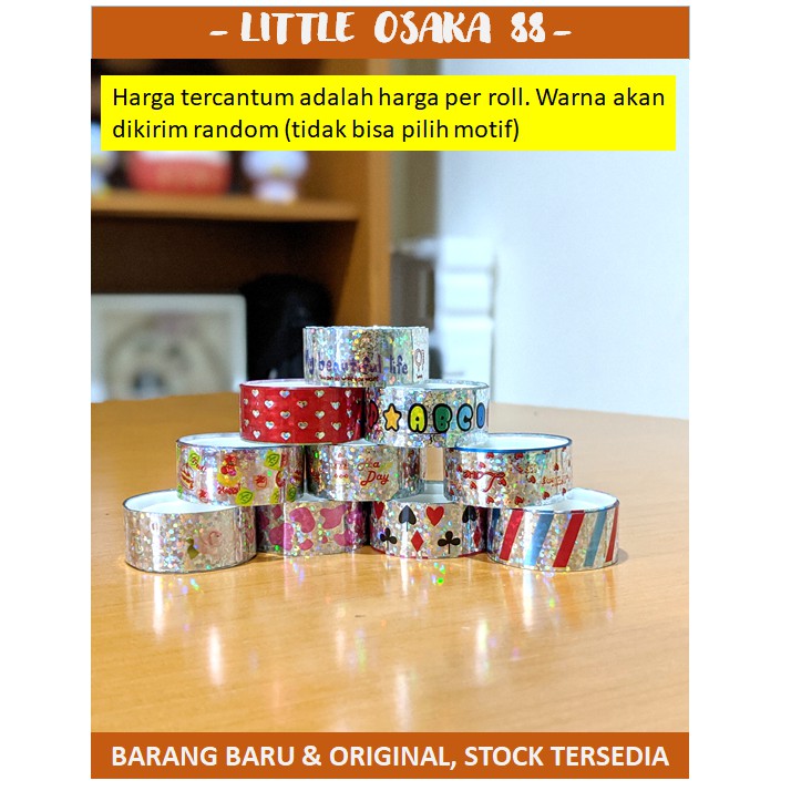 Selotip Solatip Tape Isolasi Karakter Motif Lucu 1,5cm x 2m