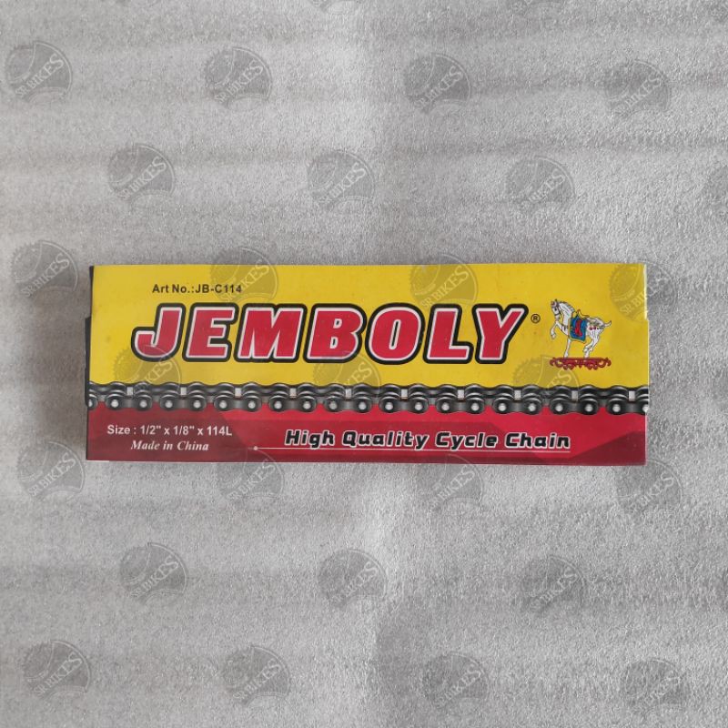 Rantai Chain Sepeda Single SPEED 1/2&quot; x 1/8&quot; x 114L. Fixie Onthel Kebo. JEMBOLY