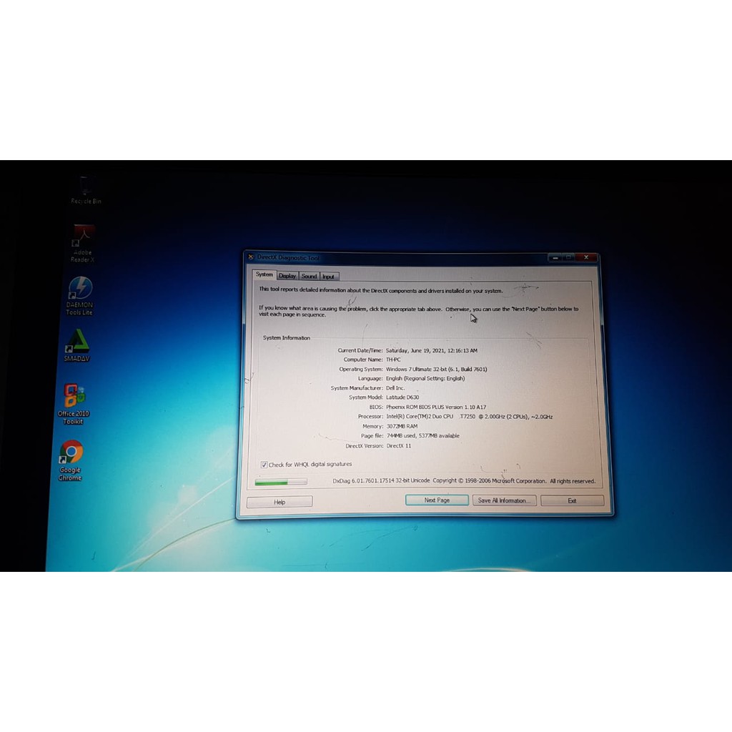 dell d 630 laptop gaming , core 2 duo ram 3 gb hdd 80 gb ,