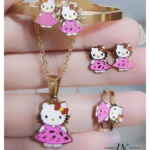 Titanium set peehiasan anak 2402g
