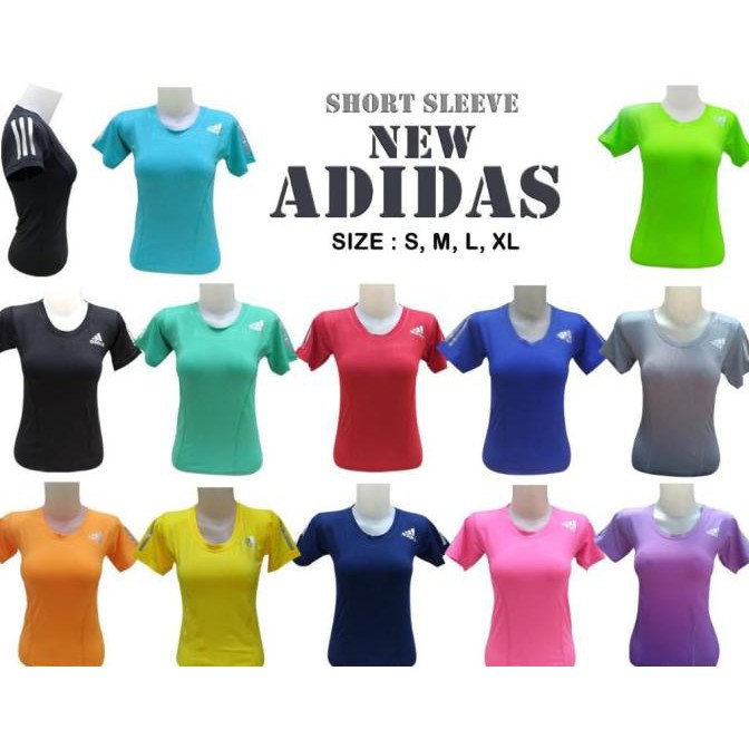KAOS MANSET BASELAYER ADIDAS WANITA OLAHRAGA SENAM ZUMBA SEPEDA GYM HOT SALE