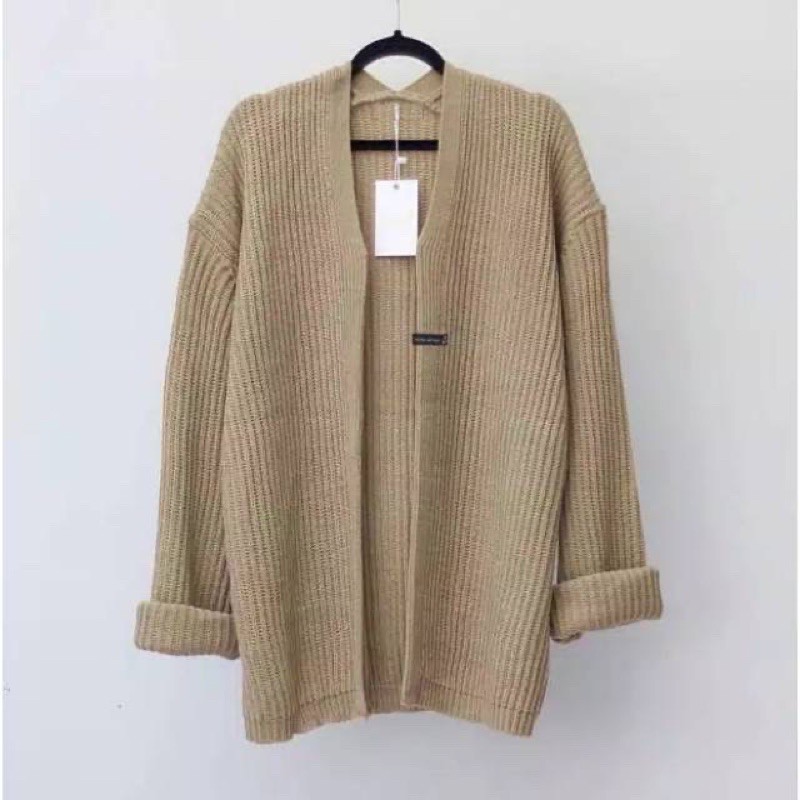 cardigan outer rajut panjang murah jumbo tebel outwear