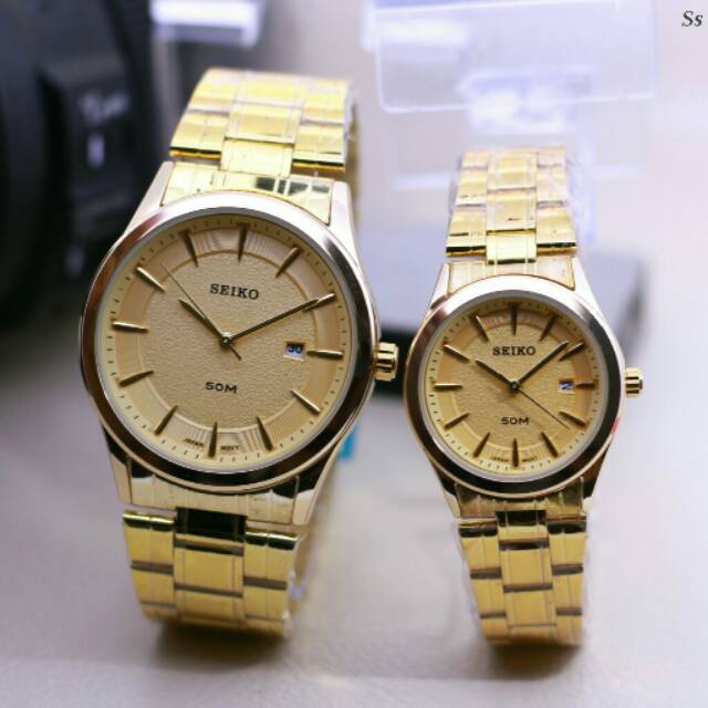 Jam tangan couple / cowok / cewek / Seiko / elegants TERMURAH / Sepasang