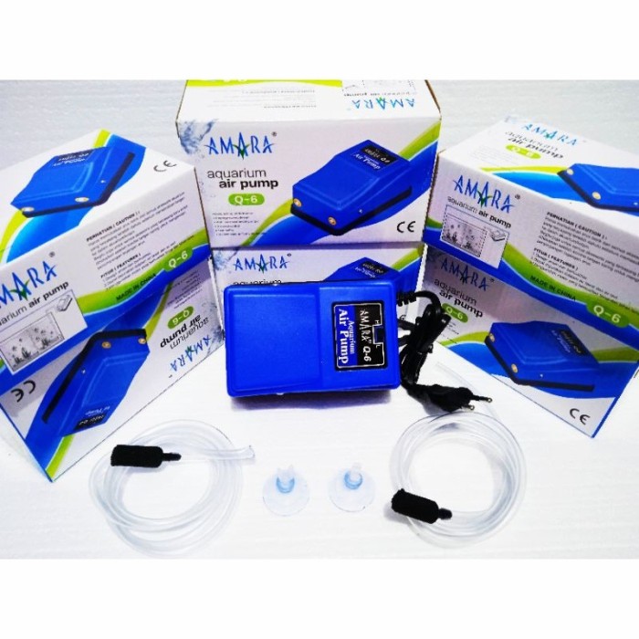 AERATOR AMARA 2 LUBANG Q6/POMPA UDARA OKSIGEN LENGKAP