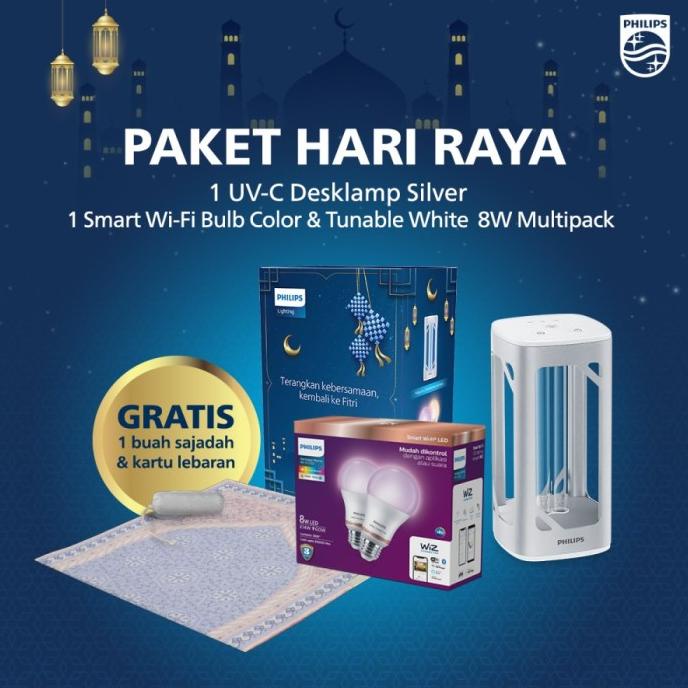 

Hampers Lebaran Stay Safe Hari Raya UVC Silver + Wifi Multipack 2CT